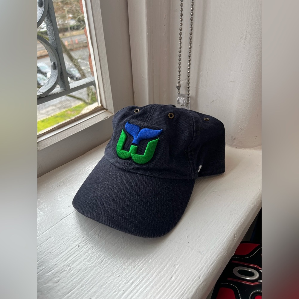 Vintage logo Hartford whalers Carhartt X 47 adjustable hat
